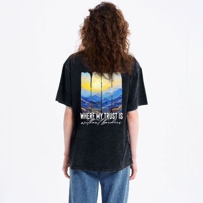 Spirit Lead Me Christian Washed T-Shirt