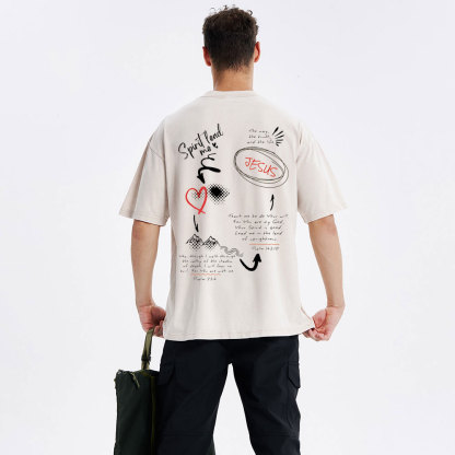 Spirit Lead Me Christian Washed T-Shirt