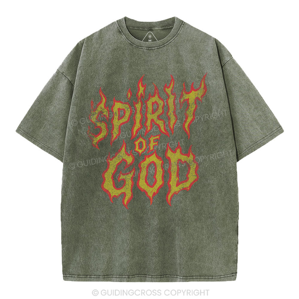 Spirit Of God Christian Washed T-Shirt