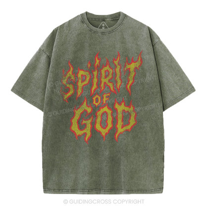 Spirit Of God Christian Washed T-Shirt