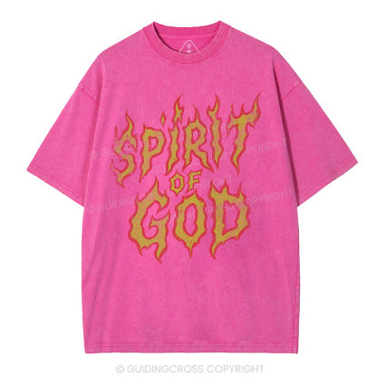 Spirit Of God Christian Washed T-Shirt