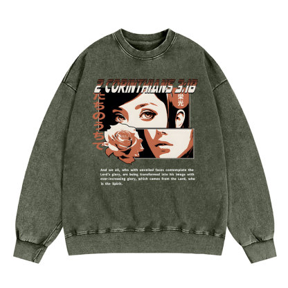 Spirit Of The Lord Chirstian Washed Sweatshirt