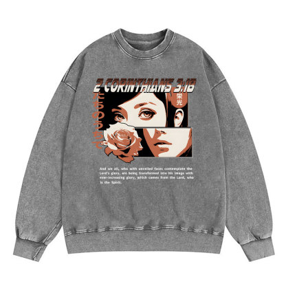 Spirit Of The Lord Chirstian Washed Sweatshirt