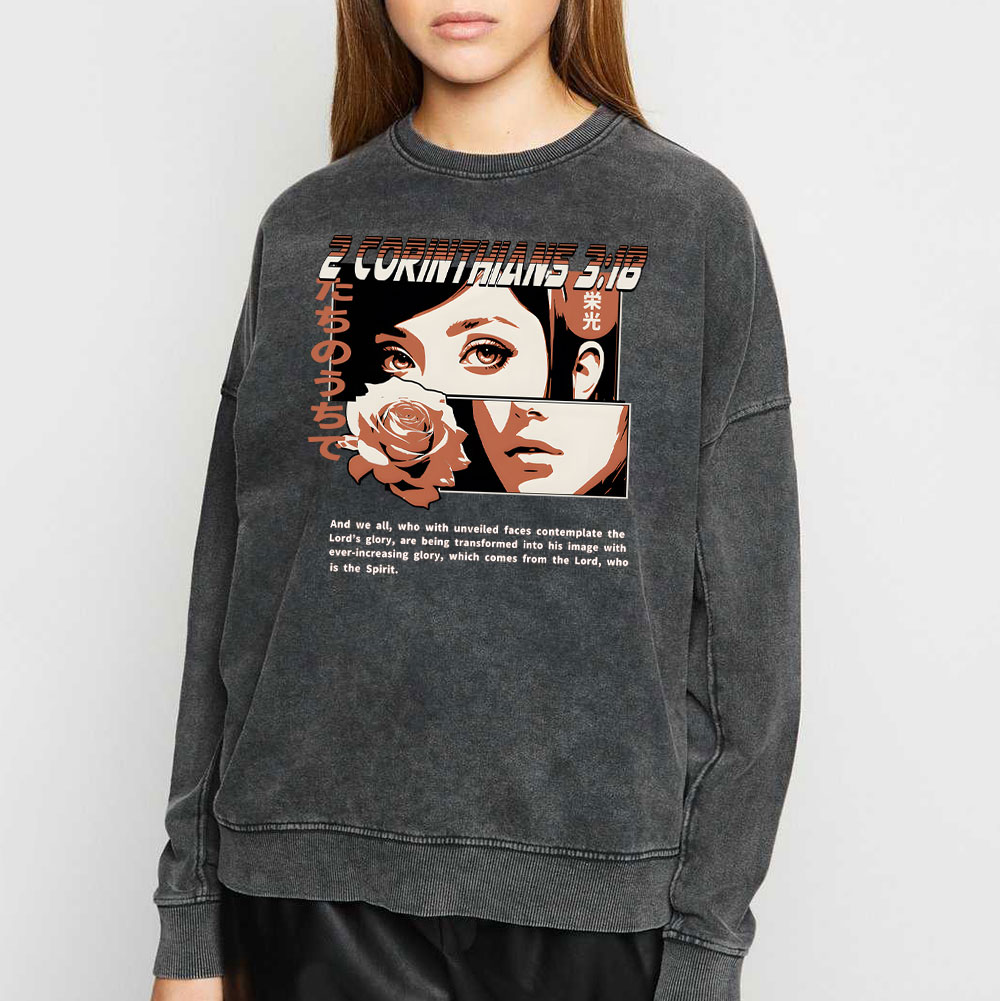 Spirit Of The Lord Chirstian Washed Sweatshirt