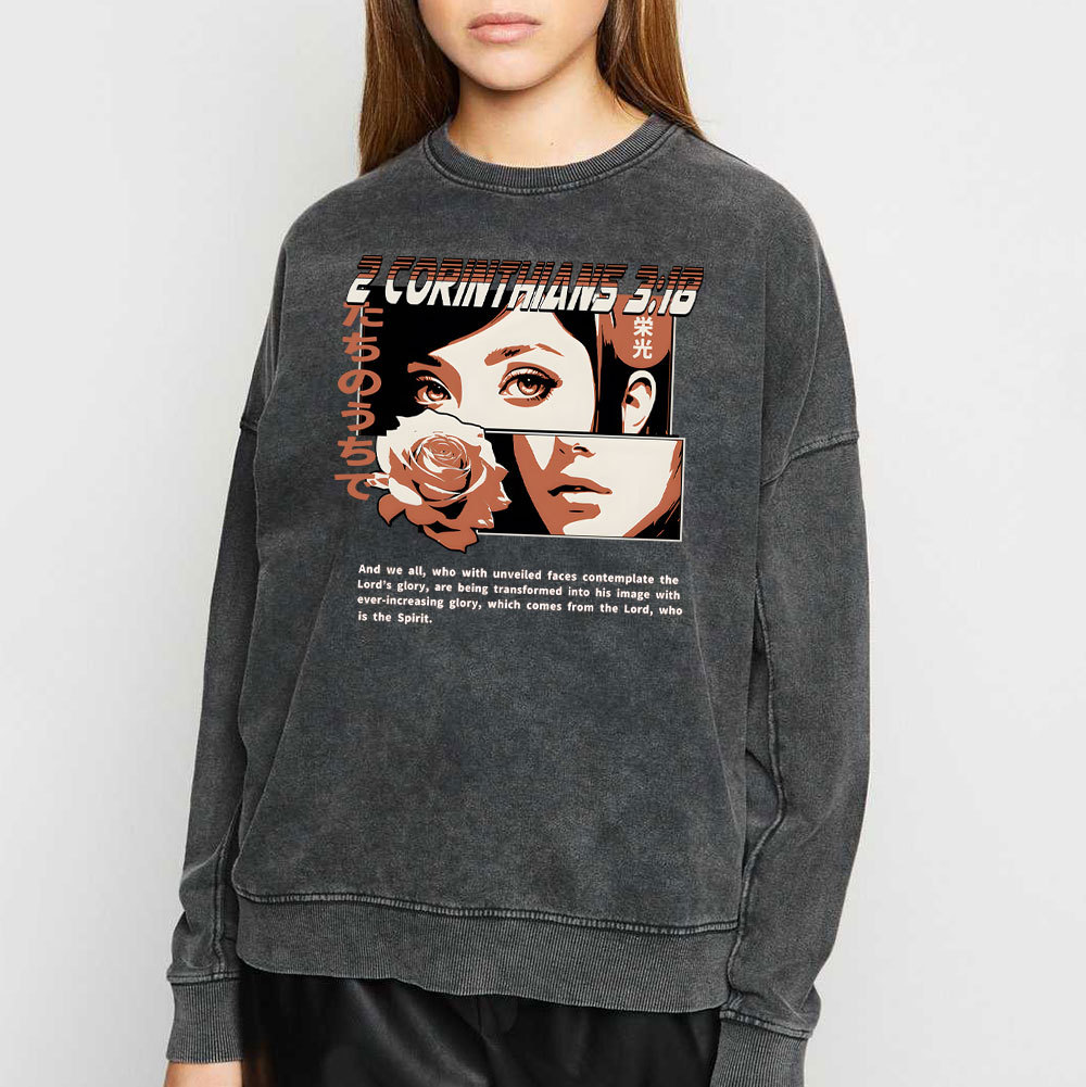 Spirit Of The Lord Chirstian Washed Sweatshirt