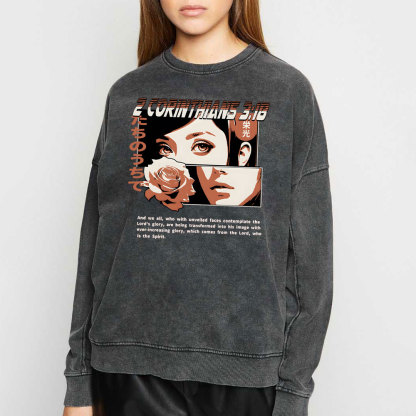 Spirit Of The Lord Chirstian Washed Sweatshirt