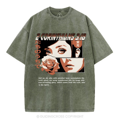 Spirit Of The Lord Chirstian Washed T-Shirt