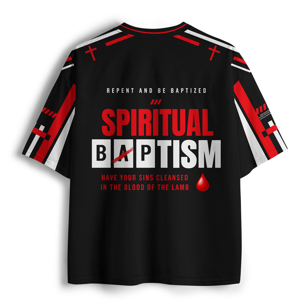 Spiritual Baptism Christian Mesh Jersey