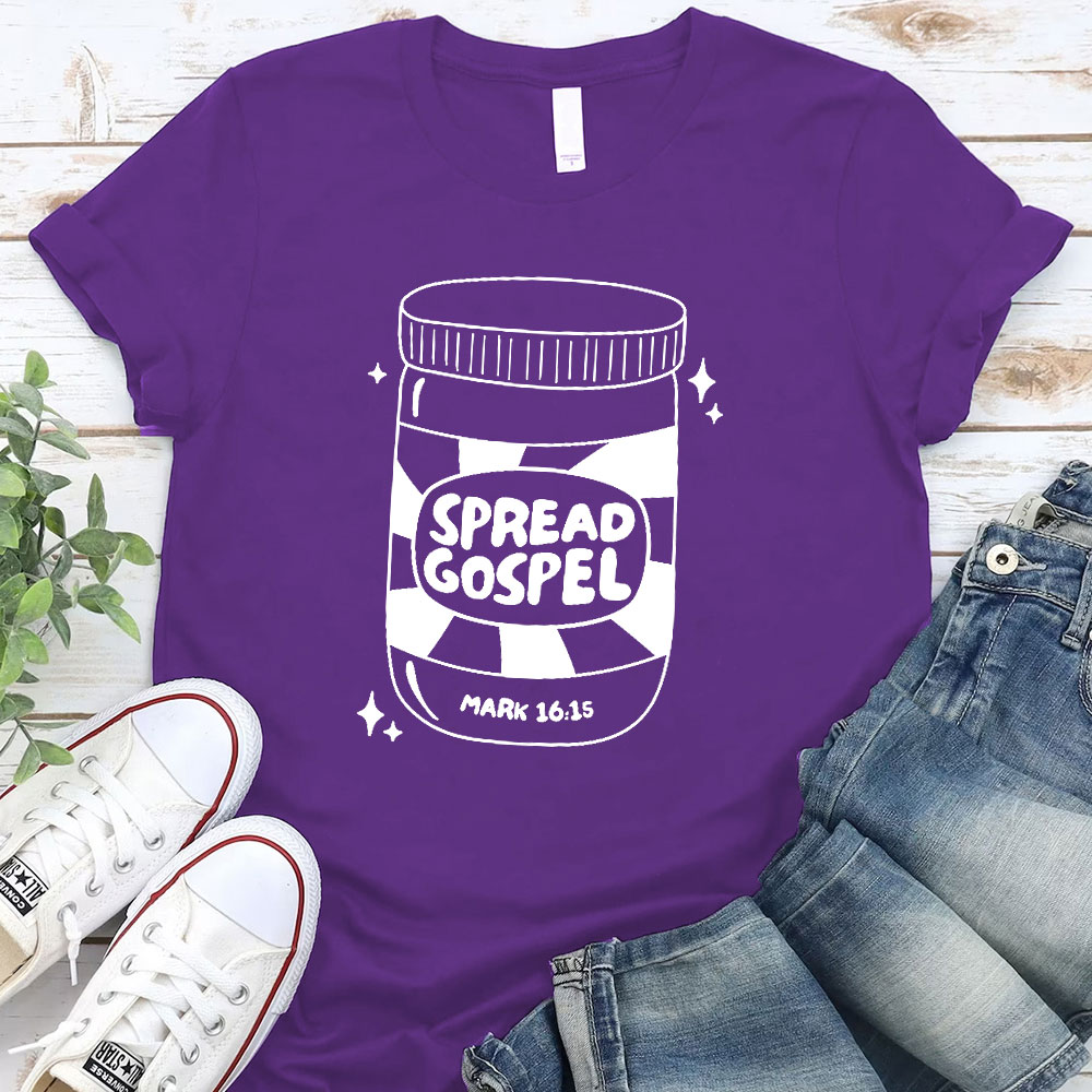 Spread Gospel Mark 16：15 Christian T-Shirt
