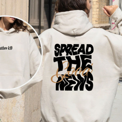 Spread The Good New Christian Christmas Fleece Hoodie Set