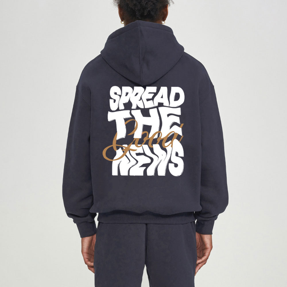 Spread The Good New Christian Christmas Fleece Hoodie Set