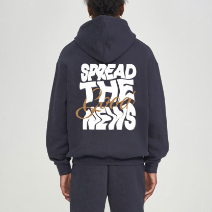 Spread The Good New Christian Christmas Fleece Hoodie Set