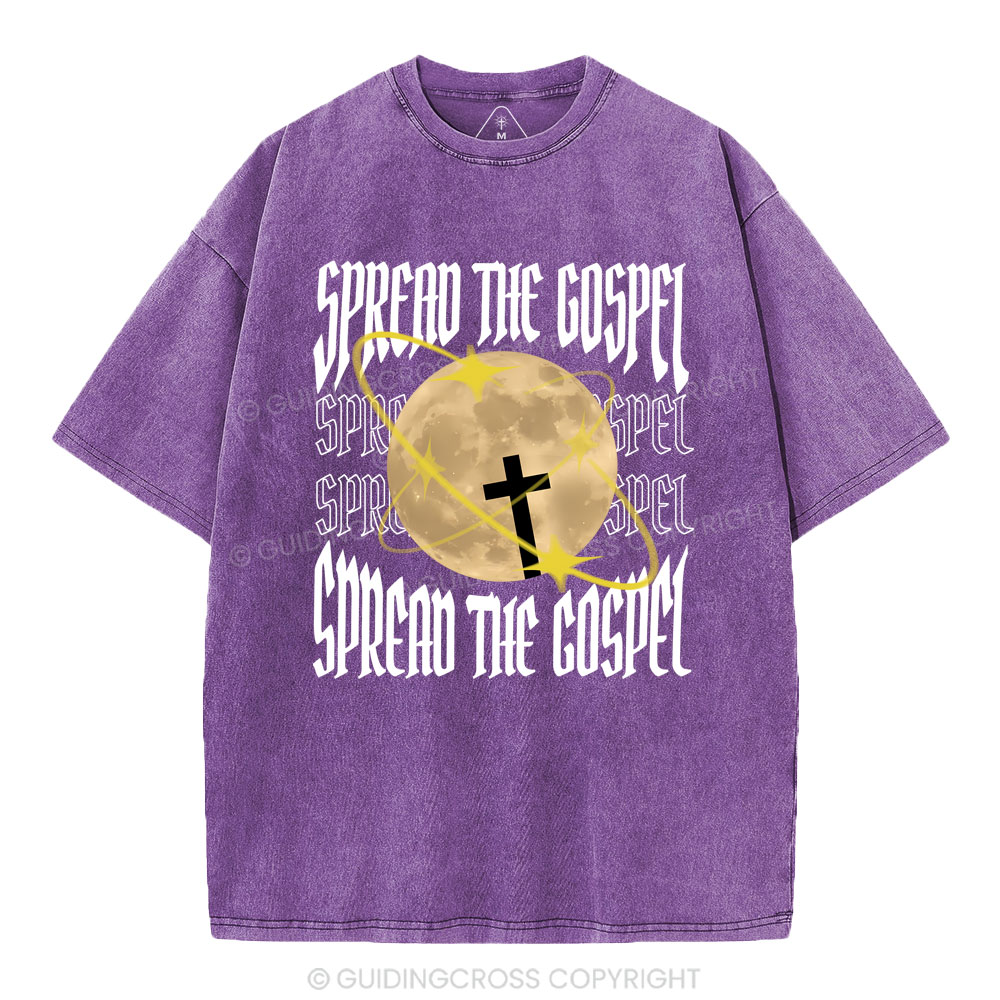 Spread The Gospel Christian Washed T-Shirt