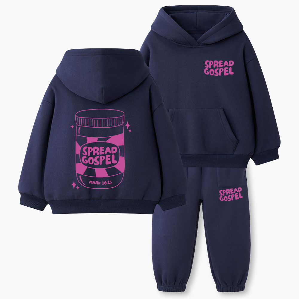 Spread The Gospel Christian Kid Fleece Hoodie Set