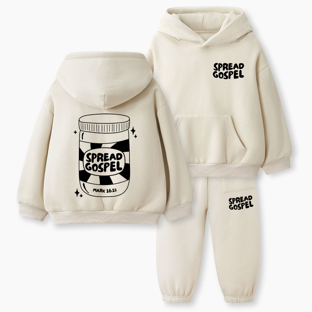 Spread The Gospel Christian Kid Fleece Hoodie Set