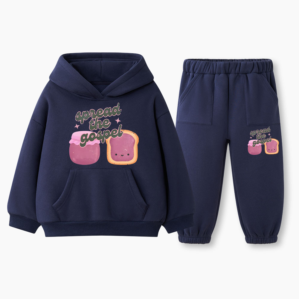 Spread The Gospel Christian Kid Fleece Hoodie Set