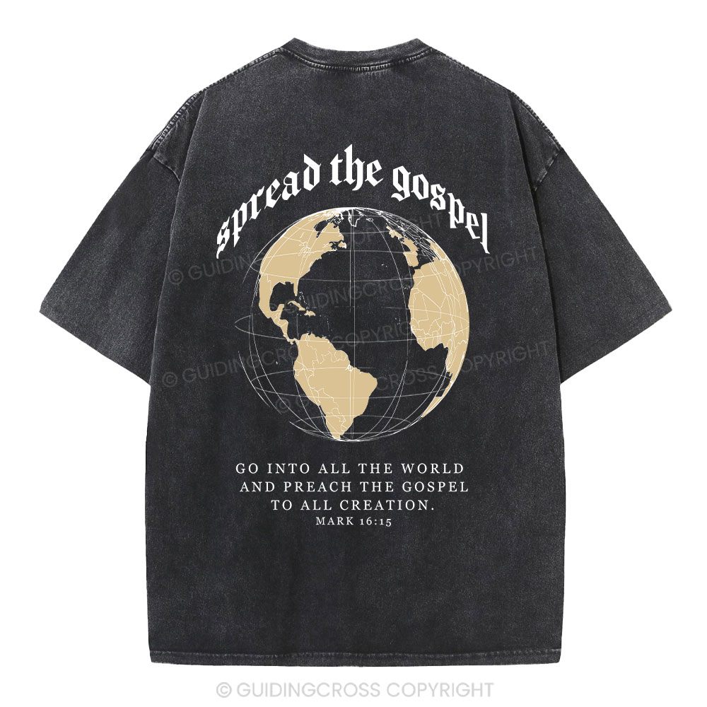 Spread The Gospel Christian Washed T-Shirt