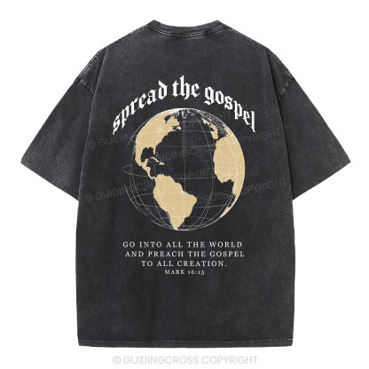 Spread The Gospel Christian Washed T-Shirt