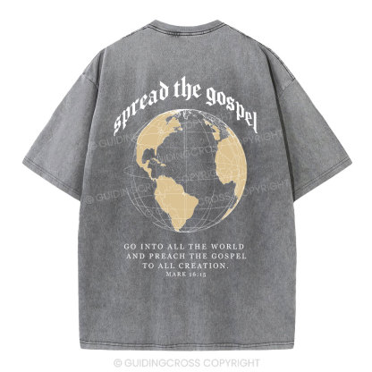 Spread The Gospel Christian Washed T-Shirt