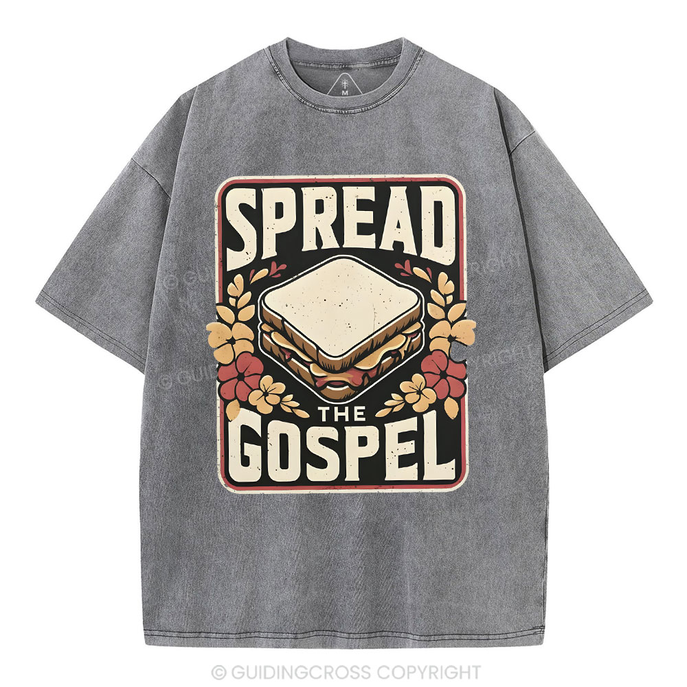 Spread The Gospel Christian Washed T-Shirt