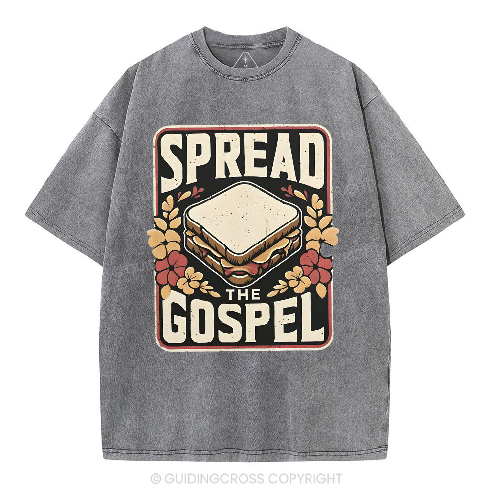Spread The Gospel Christian Washed T-Shirt