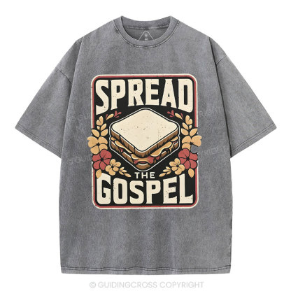 Spread The Gospel Christian Washed T-Shirt