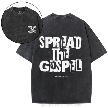 Spread The Gospel Christian Washed T-Shirt