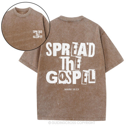 Spread The Gospel Christian Washed T-Shirt