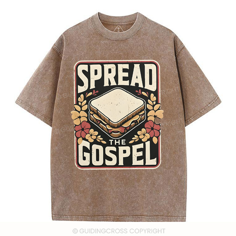 Spread The Gospel Christian Washed T-Shirt