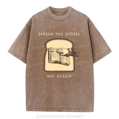 Spread The Gospel Christian Washed T-Shirt