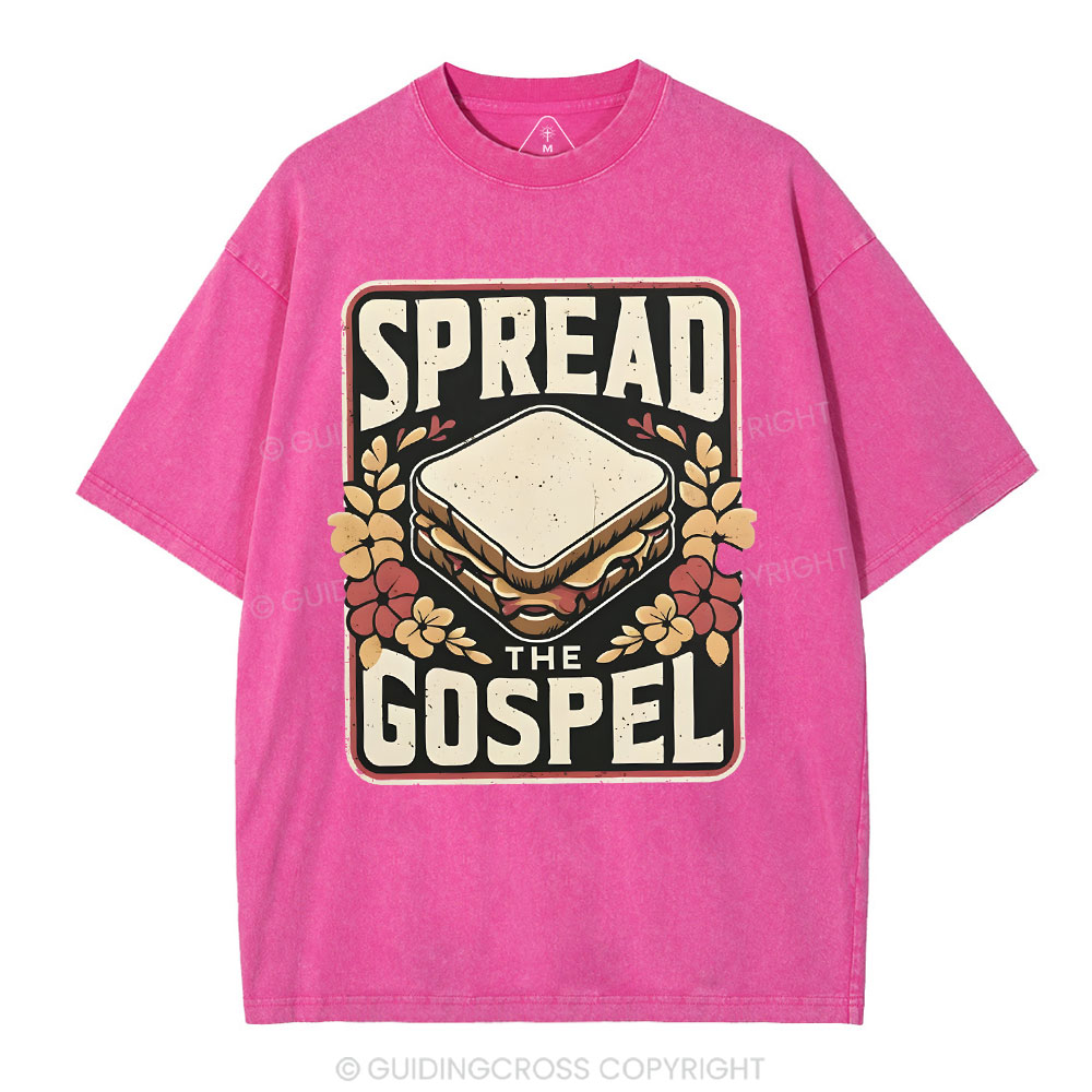 Spread The Gospel Christian Washed T-Shirt