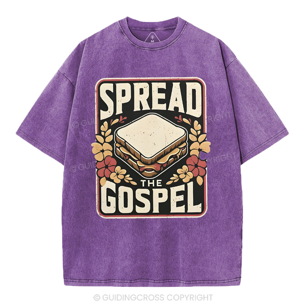 Spread The Gospel Christian Washed T-Shirt