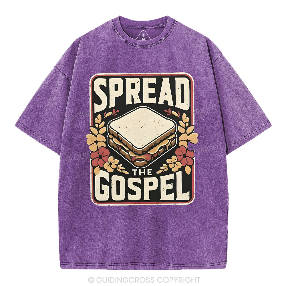 Spread The Gospel Christian Washed T-Shirt