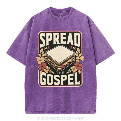 Spread The Gospel Christian Washed T-Shirt