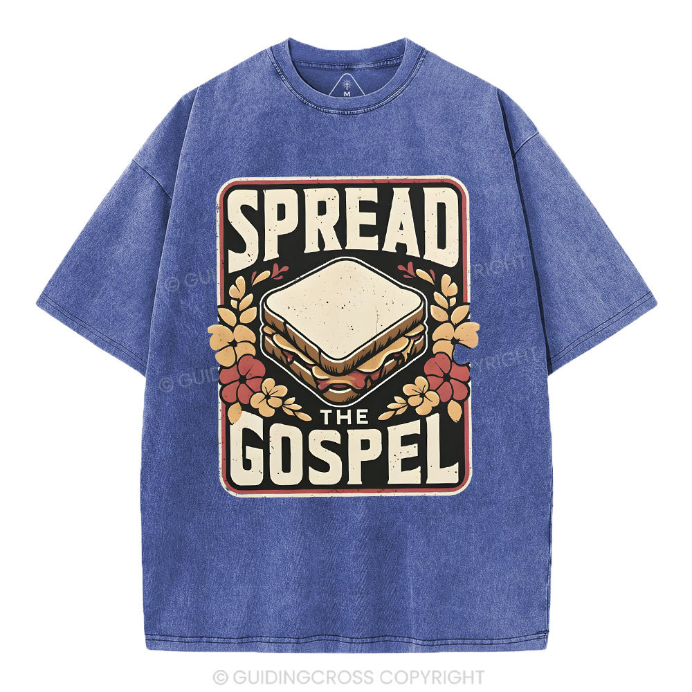 Spread The Gospel Christian Washed T-Shirt