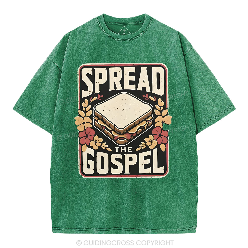 Spread The Gospel Christian Washed T-Shirt
