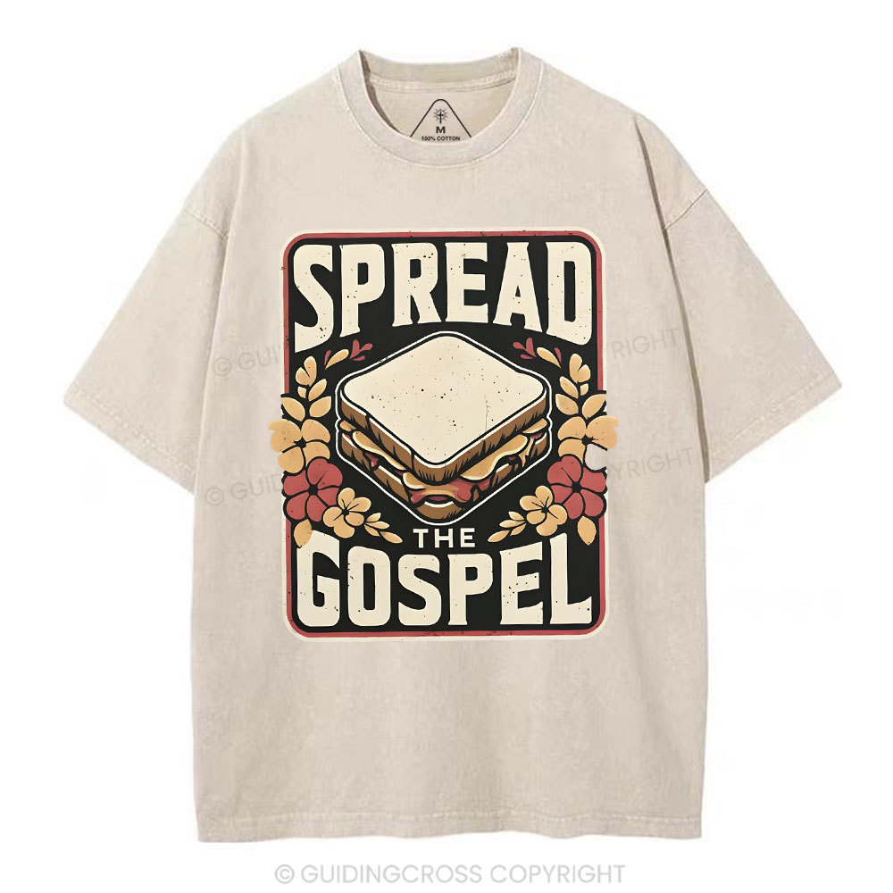 Spread The Gospel Christian Washed T-Shirt