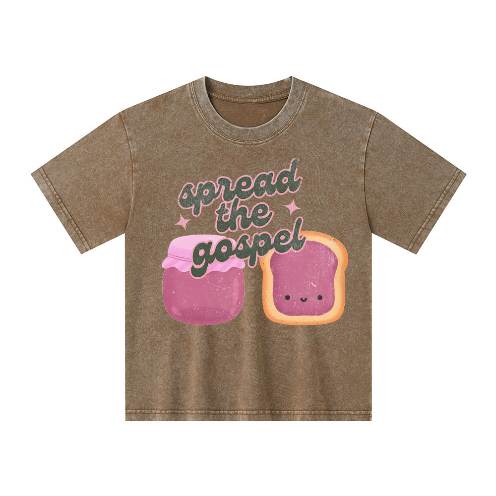 Spread The Gospel Kid Washed T-Shirt
