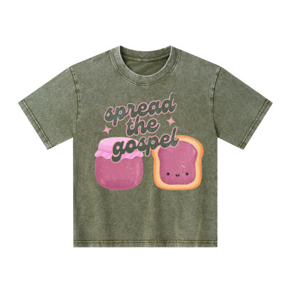 Spread The Gospel Kid Washed T-Shirt