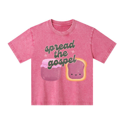 Spread The Gospel Kid Washed T-Shirt