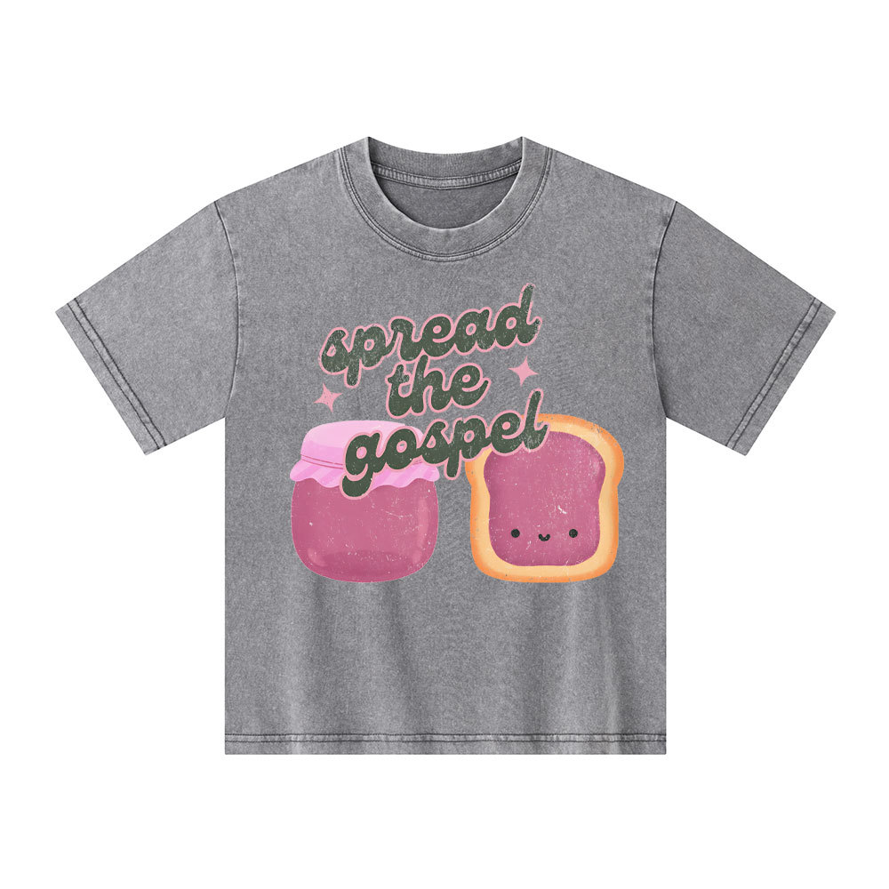 Spread The Gospel Kid Washed T-Shirt
