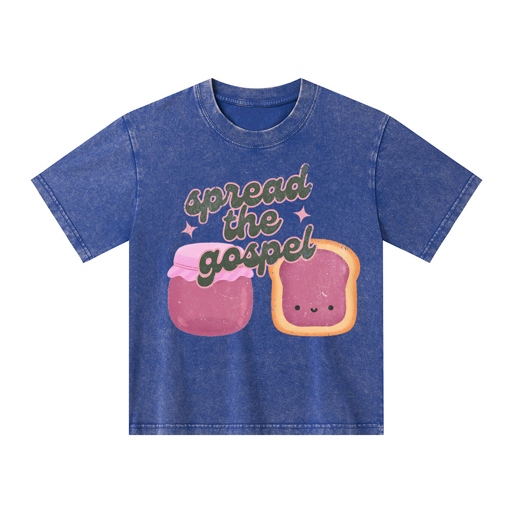 Spread The Gospel Kid Washed T-Shirt