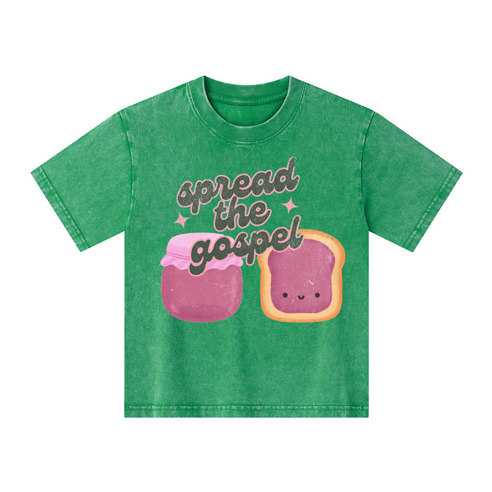 Spread The Gospel Kid Washed T-Shirt