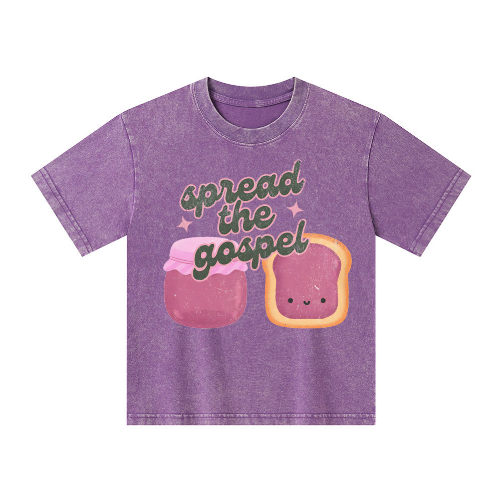 Spread The Gospel Kid Washed T-Shirt