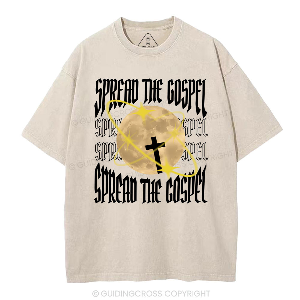 Spread The Gospel Christian Washed T-Shirt