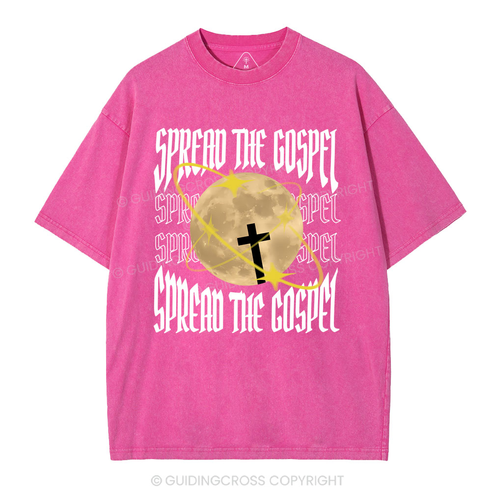Spread The Gospel Christian Washed T-Shirt