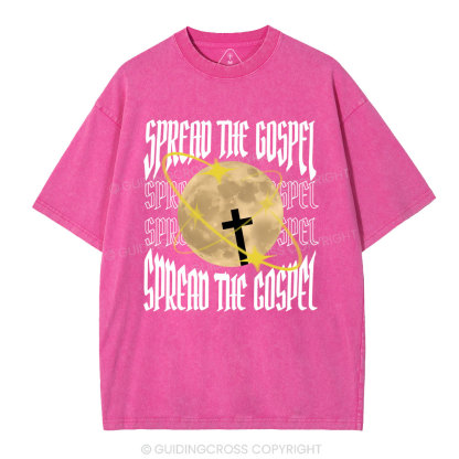 Spread The Gospel Christian Washed T-Shirt