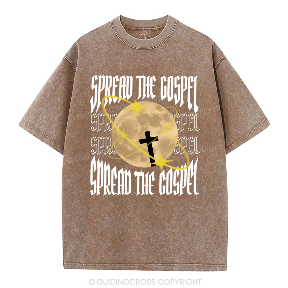 Spread The Gospel Christian Washed T-Shirt
