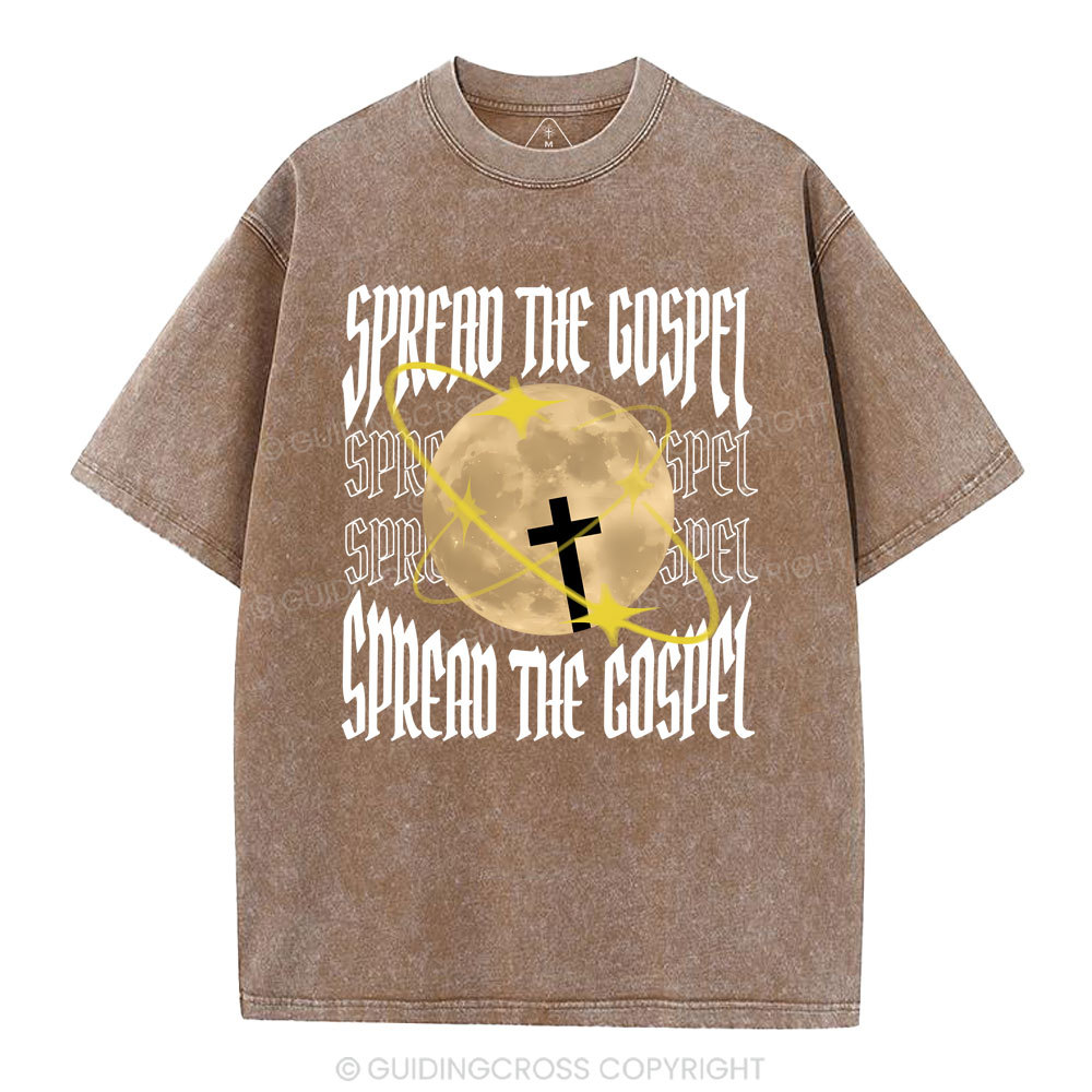 Spread The Gospel Christian Washed T-Shirt