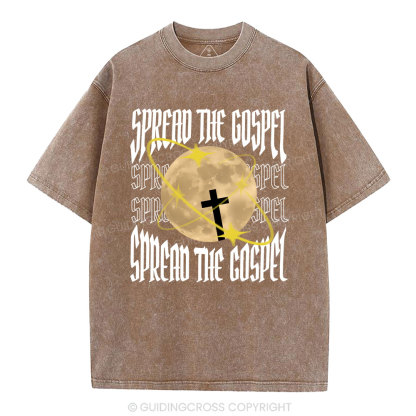 Spread The Gospel Christian Washed T-Shirt